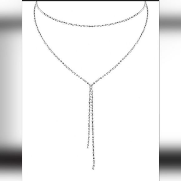 SOLD OUT Rhinestone Layer necklace - Picture 3 of 4
